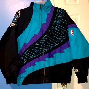 Vintage Charlotte Hornets Puffer Jacket